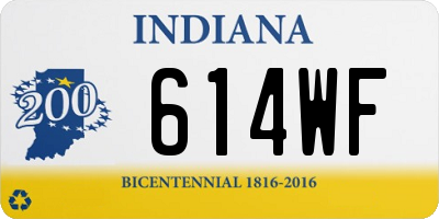 IN license plate 614WF