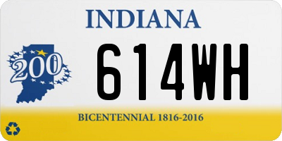 IN license plate 614WH