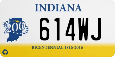 IN license plate 614WJ