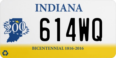 IN license plate 614WQ