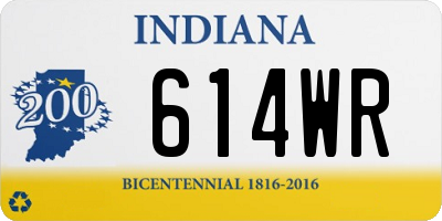 IN license plate 614WR