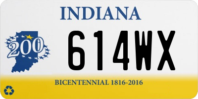 IN license plate 614WX