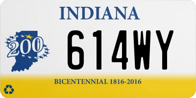 IN license plate 614WY