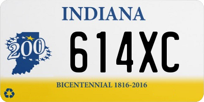 IN license plate 614XC