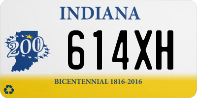 IN license plate 614XH