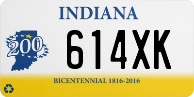 IN license plate 614XK