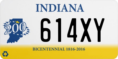 IN license plate 614XY