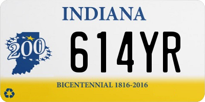 IN license plate 614YR