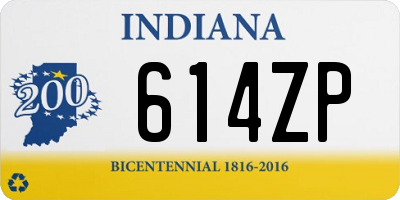 IN license plate 614ZP