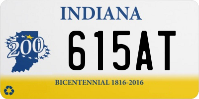 IN license plate 615AT