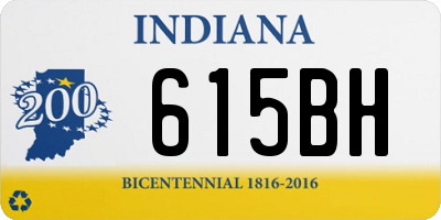 IN license plate 615BH