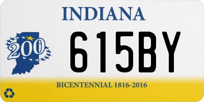 IN license plate 615BY