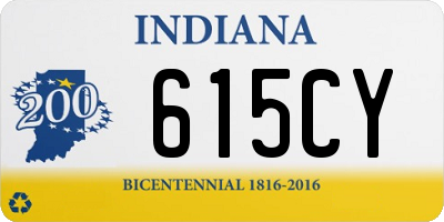 IN license plate 615CY