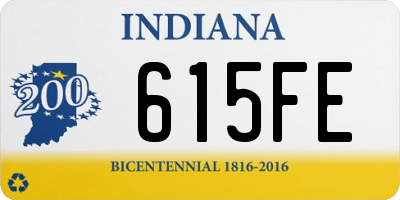 IN license plate 615FE