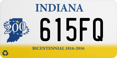 IN license plate 615FQ