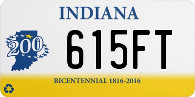 IN license plate 615FT