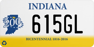 IN license plate 615GL