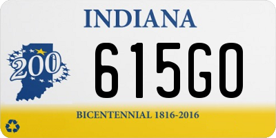 IN license plate 615GO