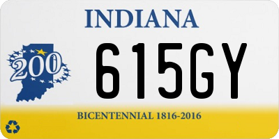 IN license plate 615GY