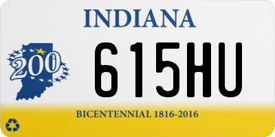 IN license plate 615HU