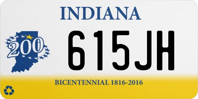 IN license plate 615JH