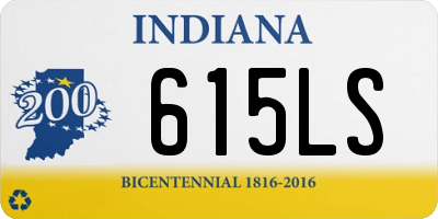 IN license plate 615LS