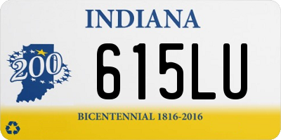 IN license plate 615LU