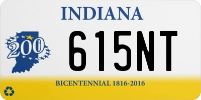 IN license plate 615NT