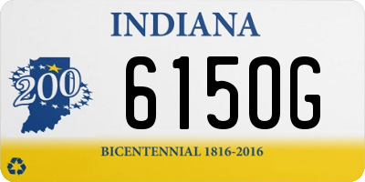 IN license plate 615OG