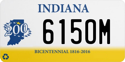 IN license plate 615OM