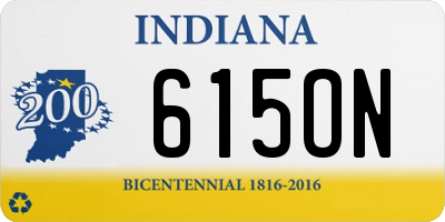 IN license plate 615ON