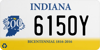 IN license plate 615OY