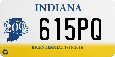 IN license plate 615PQ