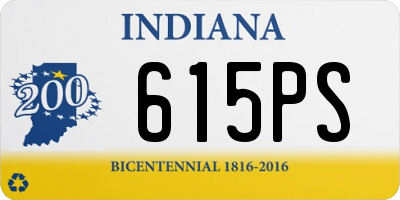 IN license plate 615PS