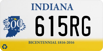 IN license plate 615RG