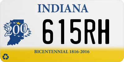 IN license plate 615RH