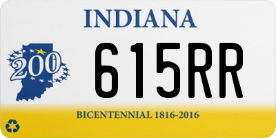 IN license plate 615RR