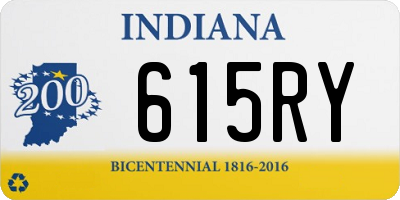 IN license plate 615RY