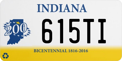 IN license plate 615TI