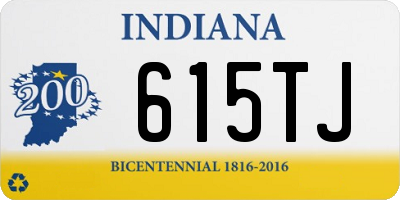 IN license plate 615TJ
