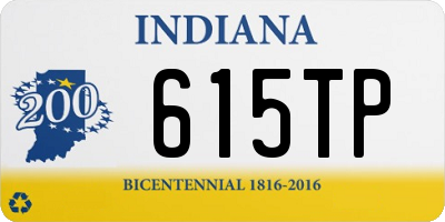 IN license plate 615TP