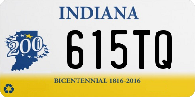 IN license plate 615TQ
