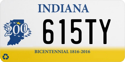 IN license plate 615TY