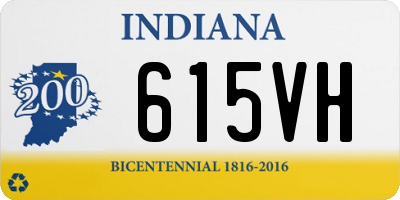 IN license plate 615VH