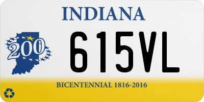 IN license plate 615VL