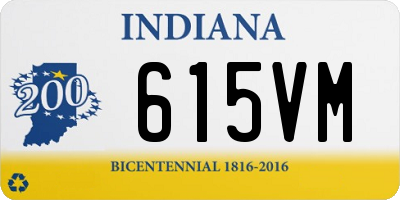 IN license plate 615VM