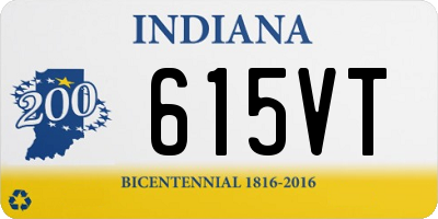 IN license plate 615VT