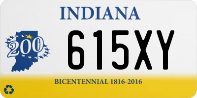 IN license plate 615XY