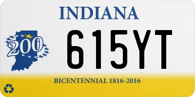 IN license plate 615YT