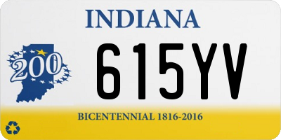 IN license plate 615YV